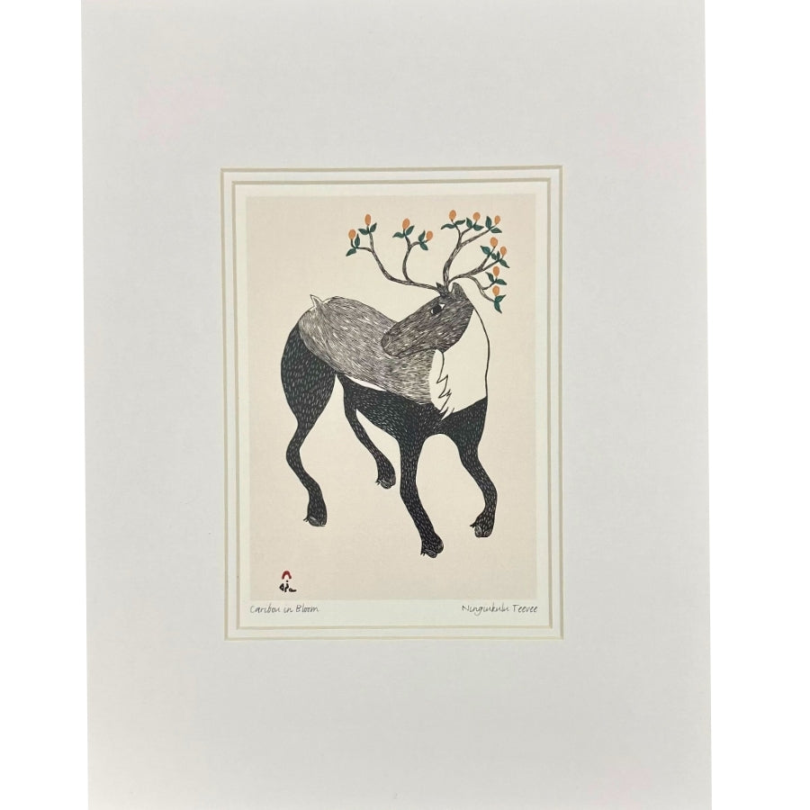 Caribou In Bloom Print (6" x 9"/11"x14")