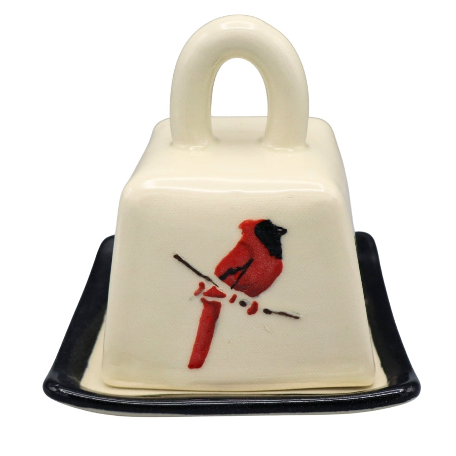 Ceramic Butter Dish - Cardinal