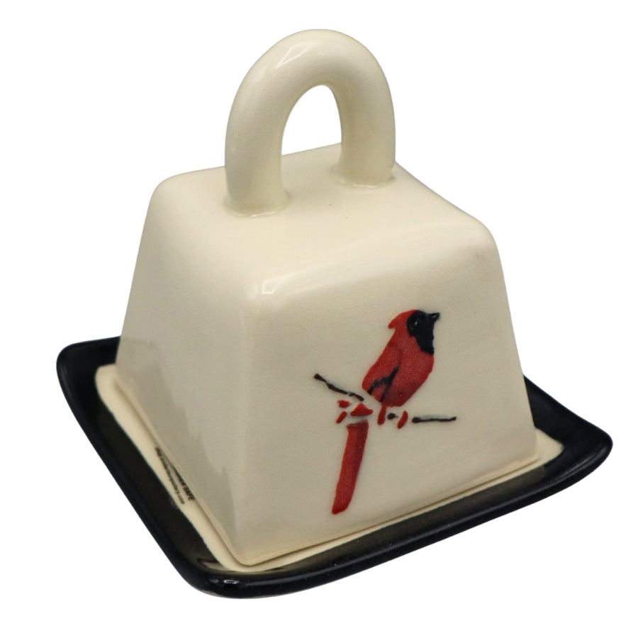 Ceramic Butter Dish - Cardinal