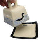 Ceramic Butter Dish - Loon