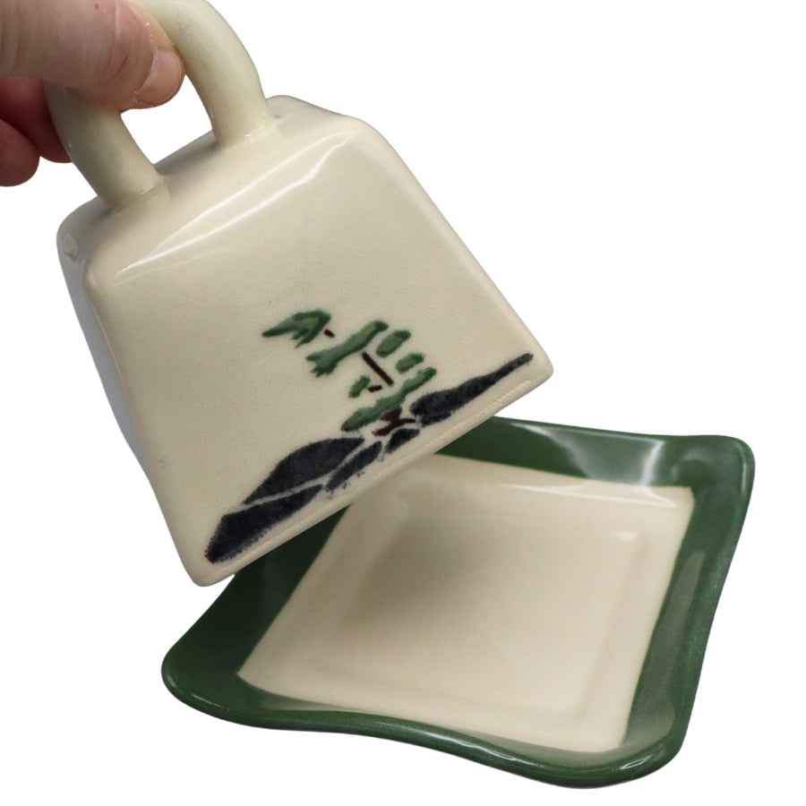 Ceramic Butter Dish - Windswept Pine