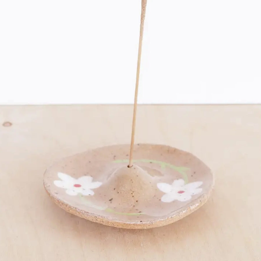 Ceramic Incense Holder - Daisies