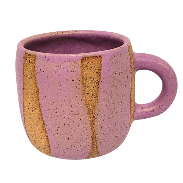 Tasse à rayures en céramique