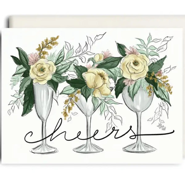 Cheers Card Cheers Wedding Card by Inkwell Paper at Maker House Co.
