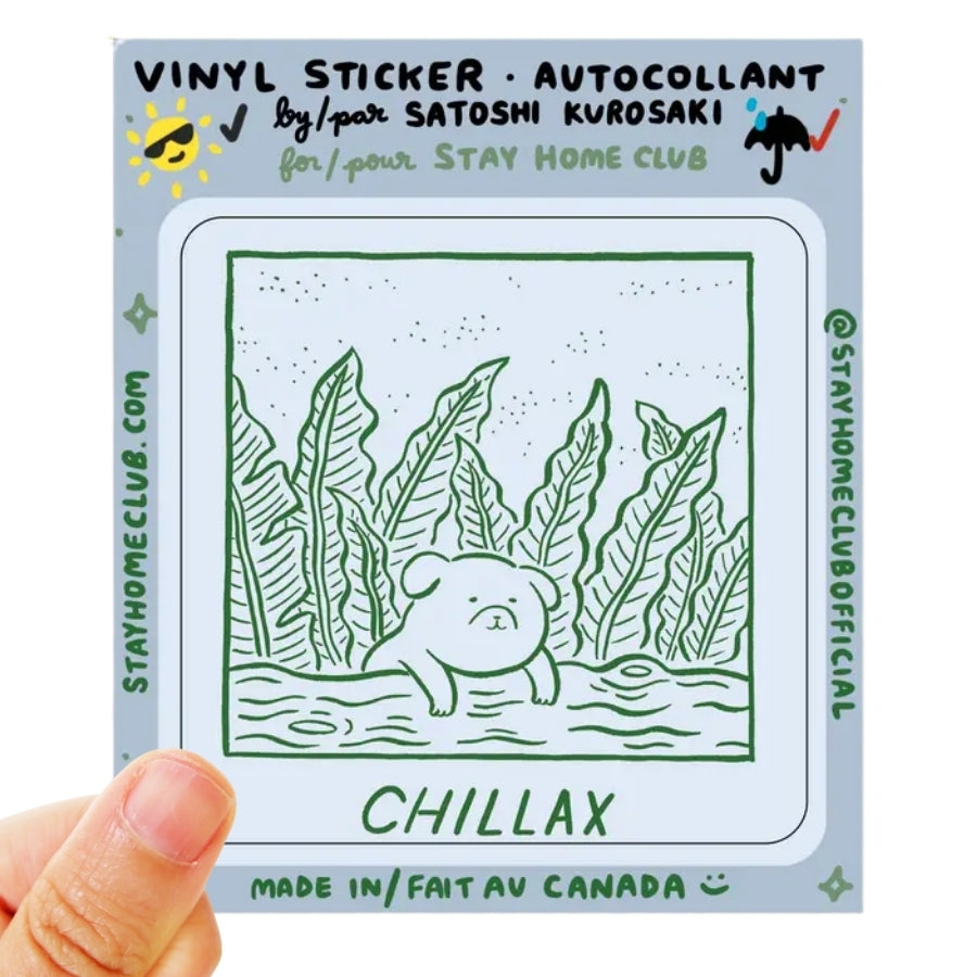 Chillax Dog Sticker