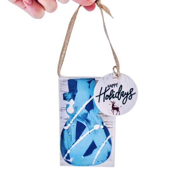 Chocolate Truffle Bar Ornament - Snowman