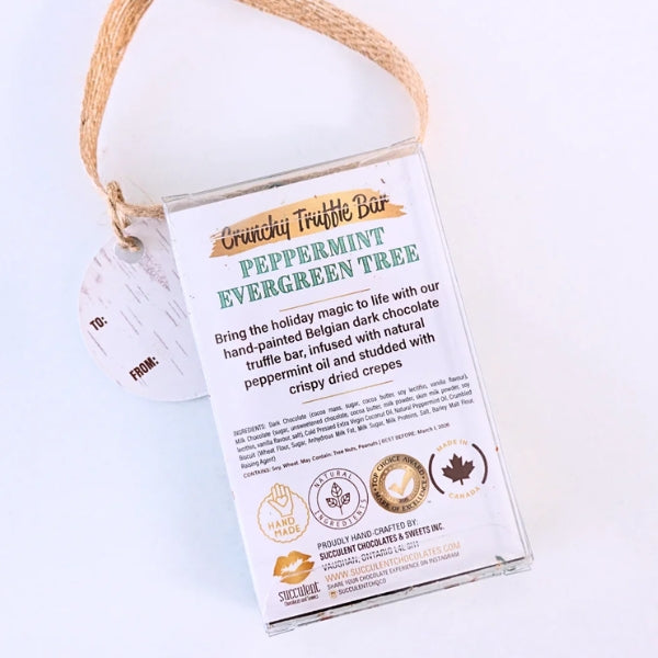 Chocolate Truffle Bar Ornament - Tree