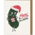 Carte de Noël avec cornichons