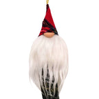 Décoration de Noël en forme de gnome à carreaux