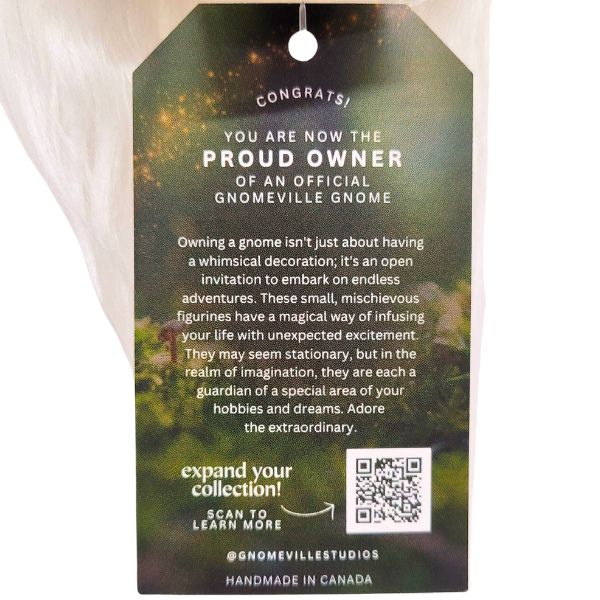 Décoration de Noël en forme de gnome à carreaux