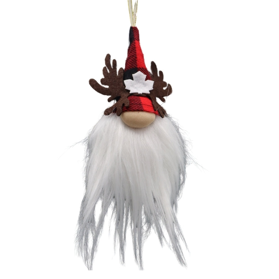 Christmas Plaid Gnome Ornament