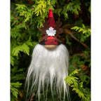 Décoration de Noël en forme de gnome à carreaux