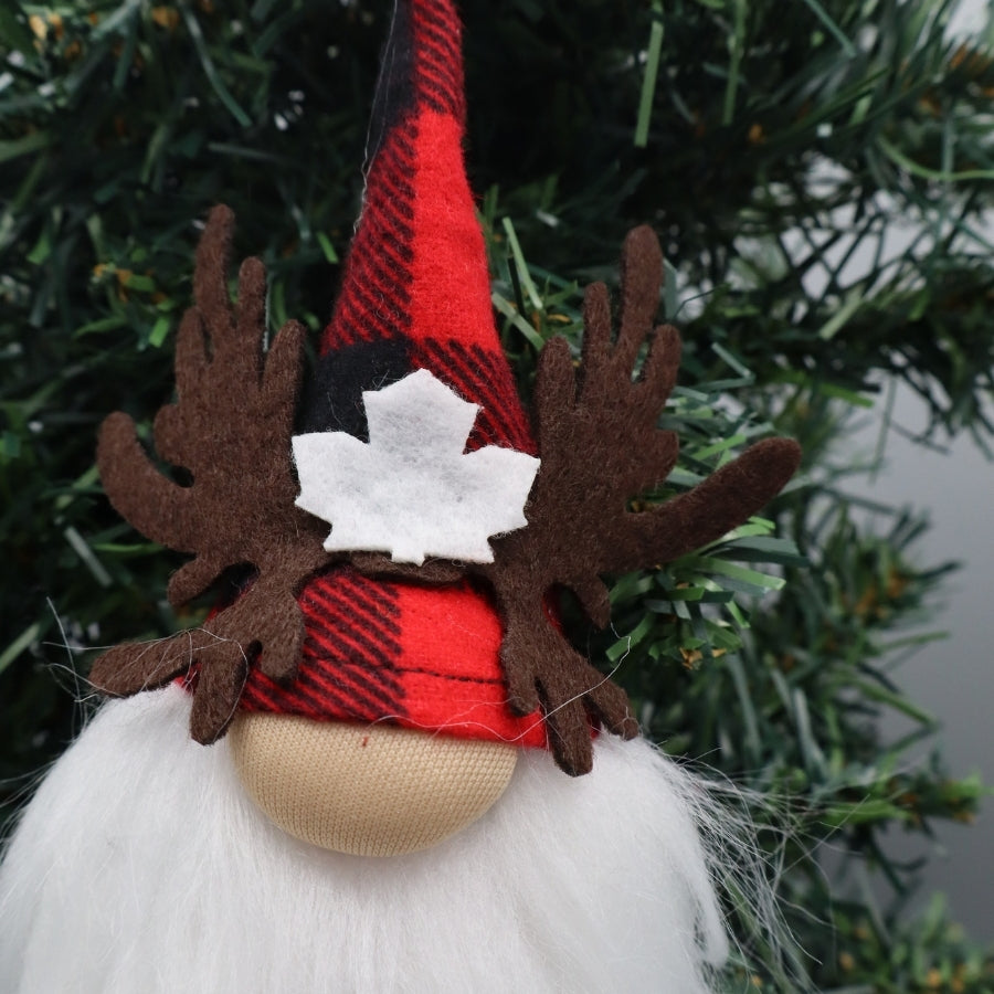 Christmas Plaid Gnome Ornament