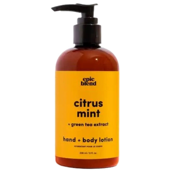 Lotion pour les mains et le corps à la menthe et aux agrumes