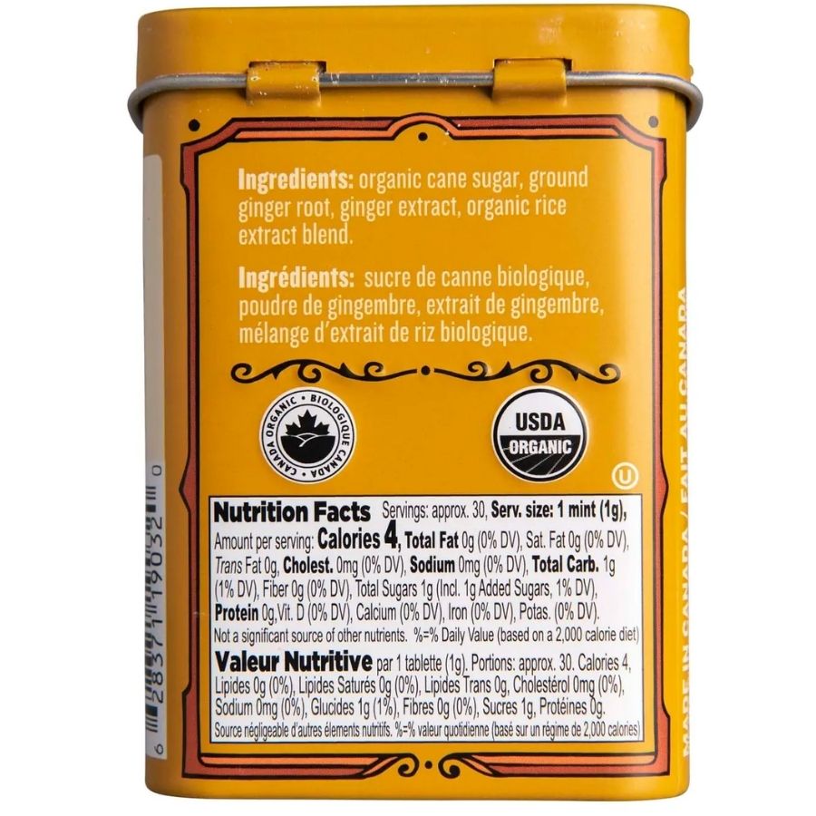 Clawhammer Organic Mints – Gingembre Épicé