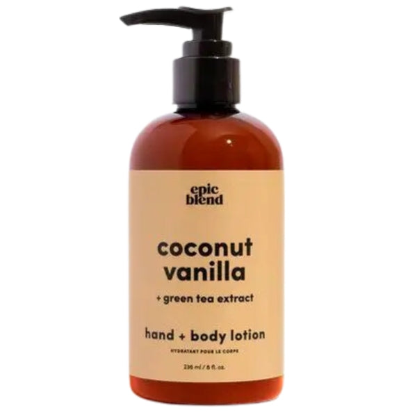 Lotion pour les mains et le corps à la noix de coco et à la vanille