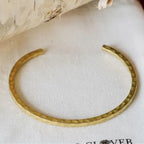 Codesa Hammered Brass Bracelet