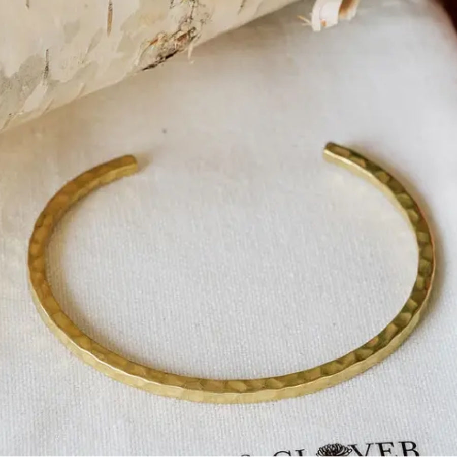 Codesa Hammered Brass Bracelet