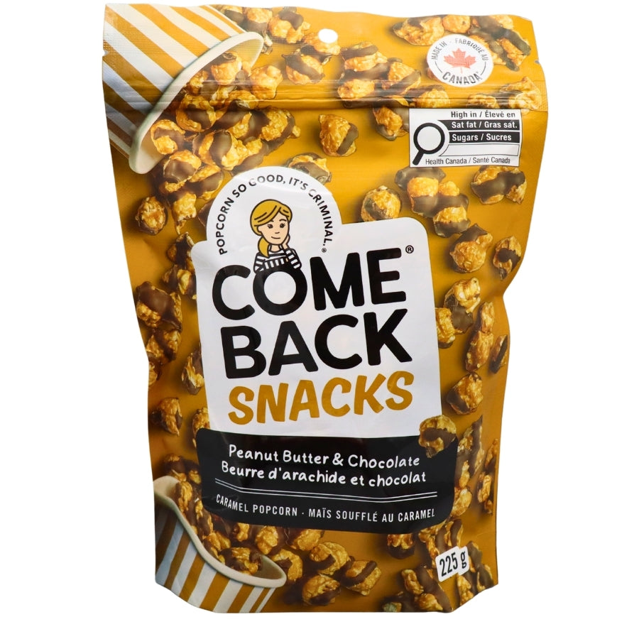 Popcorn - Beurre de cacahuète et caramel au chocolat