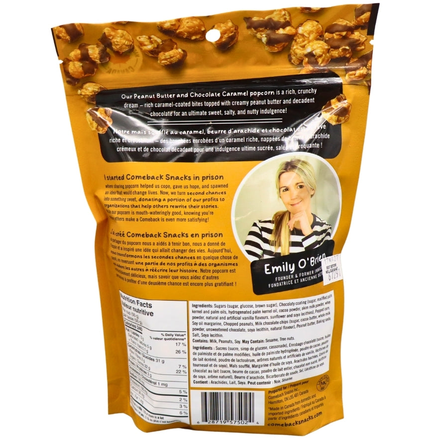 Popcorn - Beurre de cacahuète et caramel au chocolat