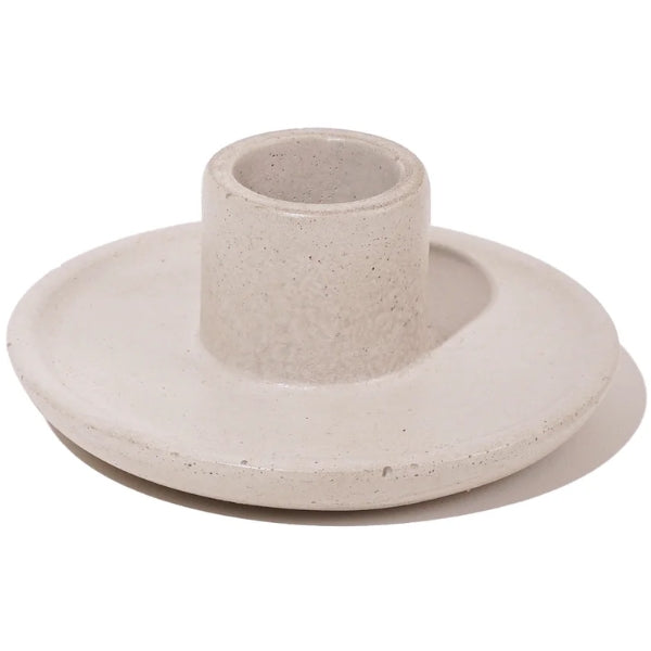 Round Concrete Candlestick Holder