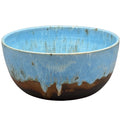 Copper Waterfall Stoneware Serving Bowl