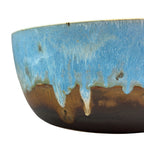 Copper Waterfall Stoneware Serving Bowl