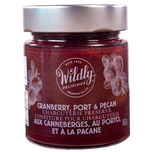 Confiture de charcuterie au porto, aux canneberges et aux pacanes