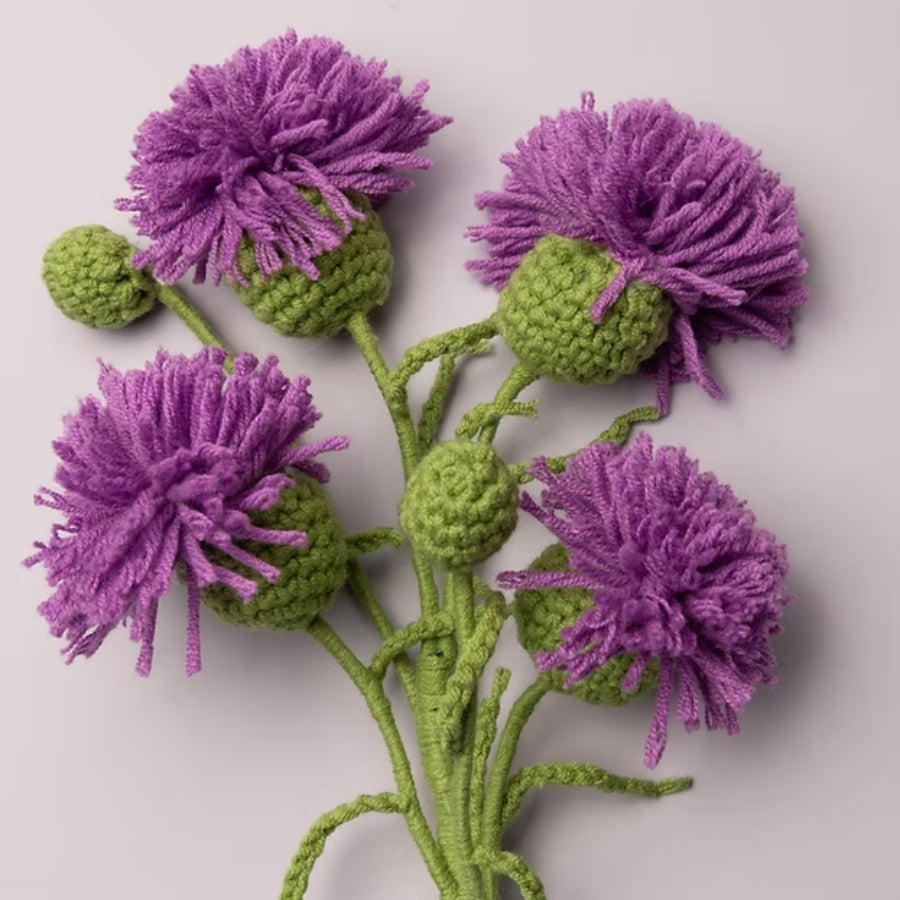Crochet Flower DIY Kit - Thistle