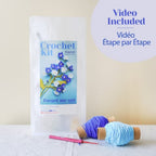 Crochet Flower DIY Kit - Forget-Me-Not