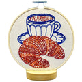 Croissant Embroidery DIY Kit