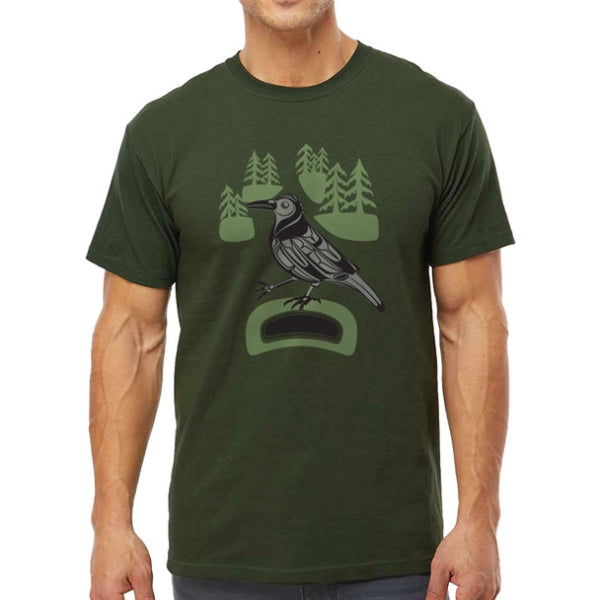 T-shirt Promenade de corbeau dans le parc