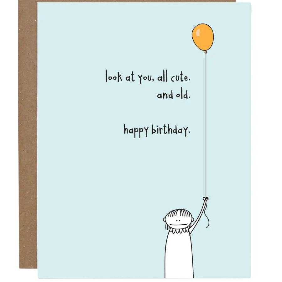 Cute and Old Birthday Card