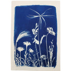 Cyanotype Art Print - Meadow (5" x 7")