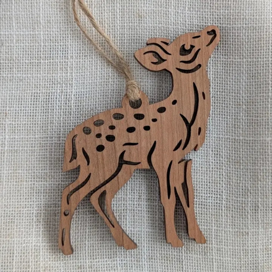 Deer Wood Ornament