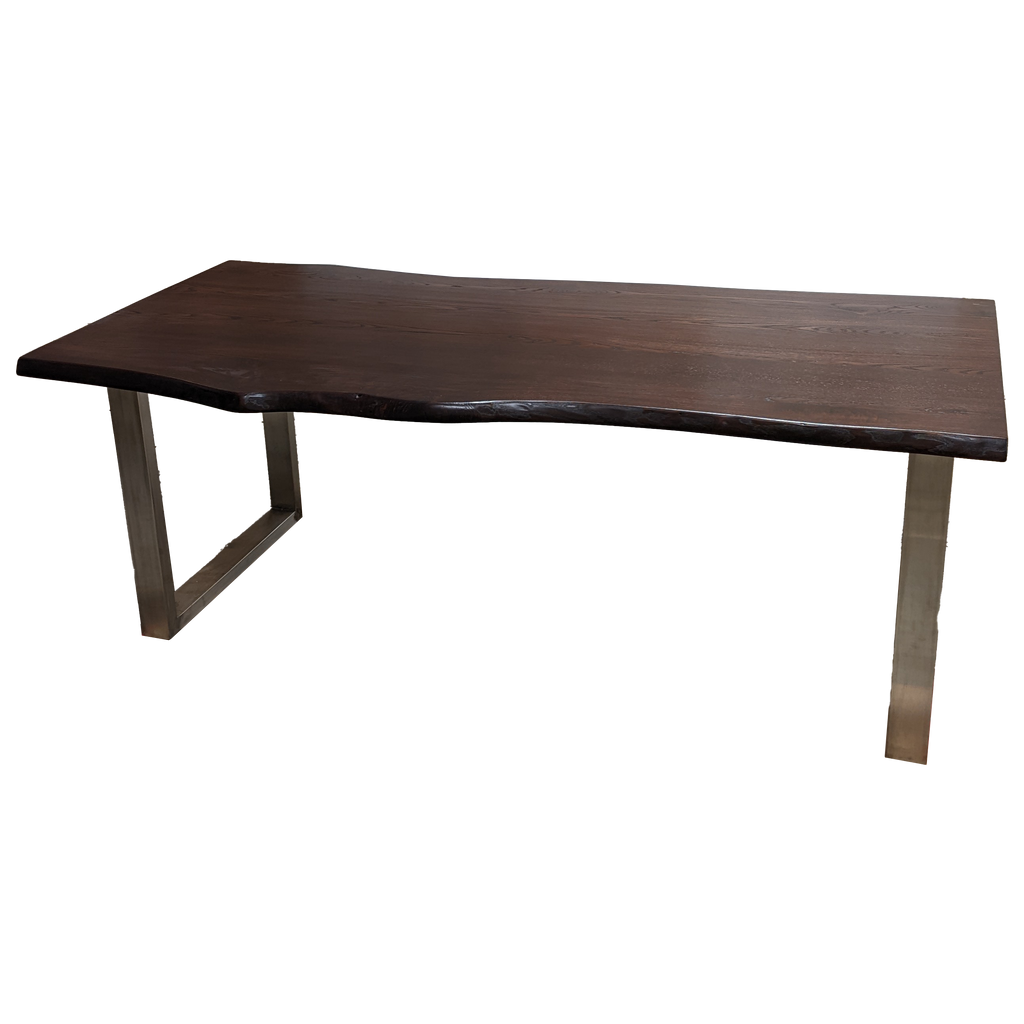Live Edge Ash Dining Table (A0) - 81" L x 38" W (Final Sale)