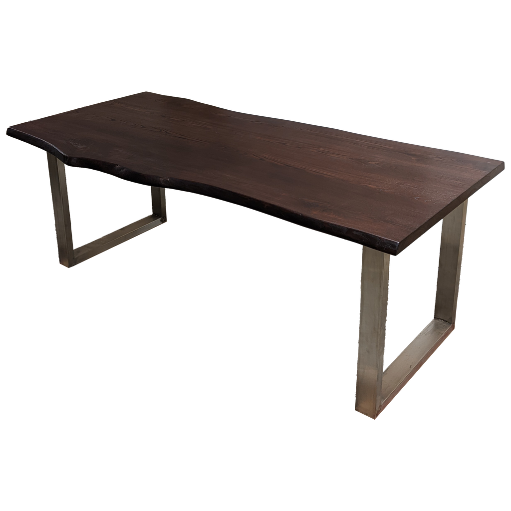 Live Edge Ash Dining Table (A0) - 81" L x 38" W (Final Sale)