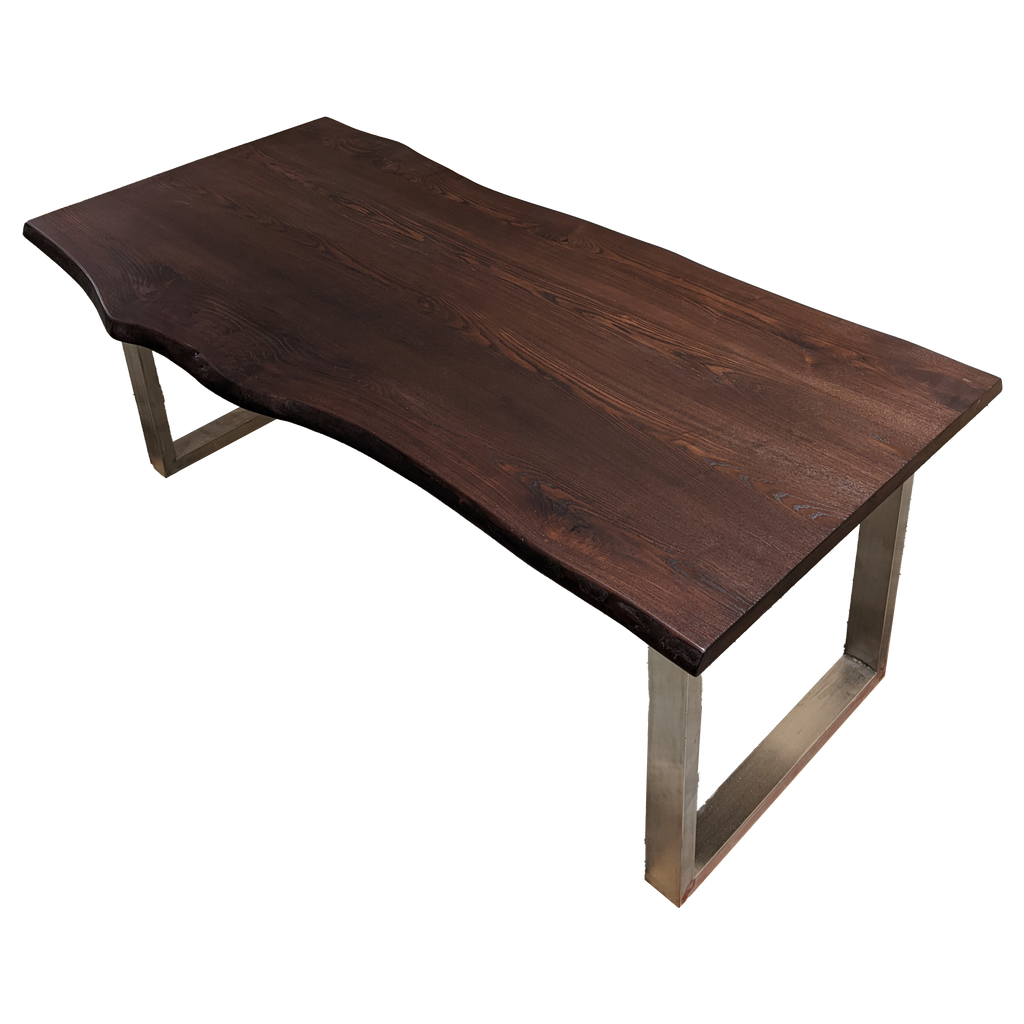 Live Edge Ash Dining Table (A0) - 81" L x 38" W (Final Sale)