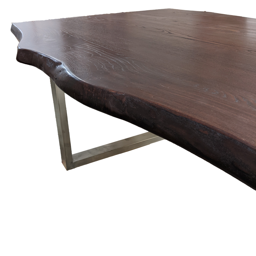 Live Edge Ash Dining Table (A0) - 81" L x 38" W (Final Sale)