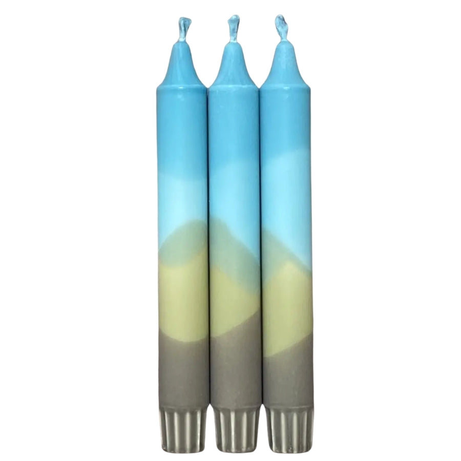 Dip Dye Candle Set/3 - Calm