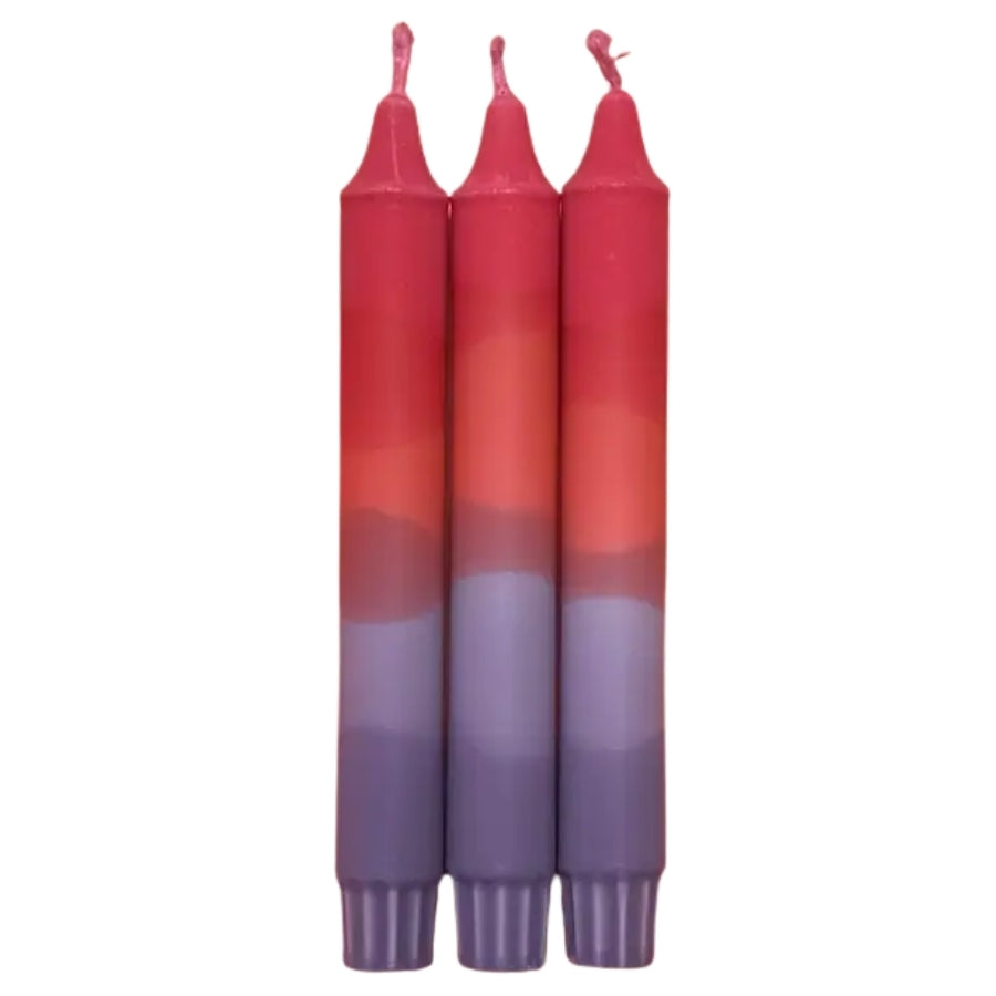 Dip Dye Candle Set/3 - Very Berry