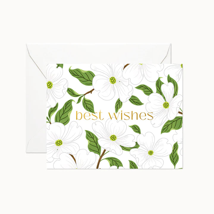 Dogwood Best Wishes Wedding Card