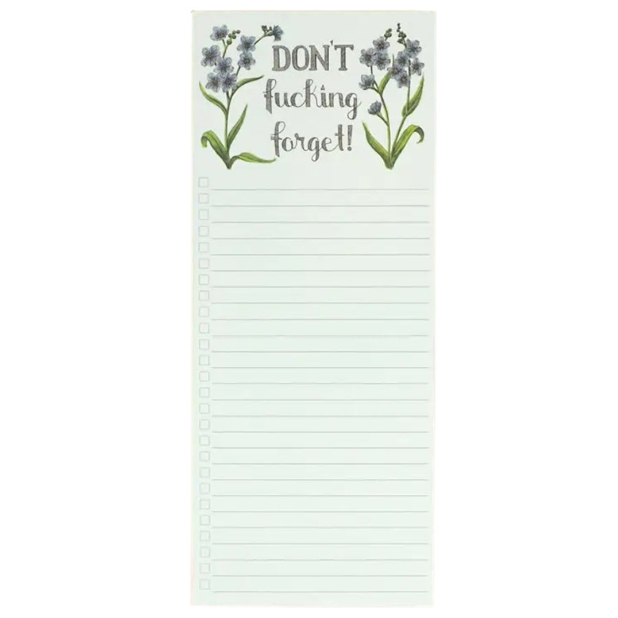 N'oublie surtout pas ton putain de bloc-notes