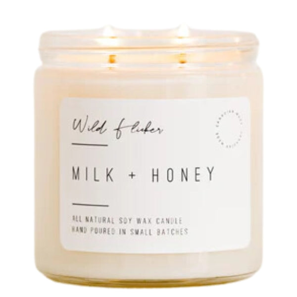 Double Wick Soy Candle - Milk + Honey