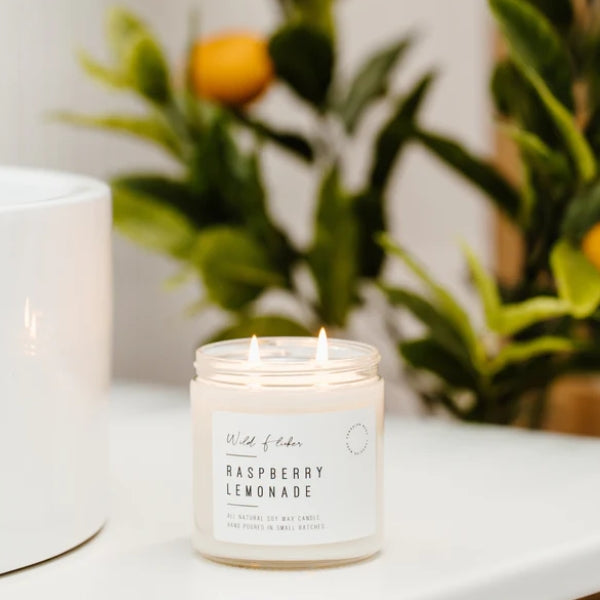 Double Wick Soy Candle - Raspberry Lemonade