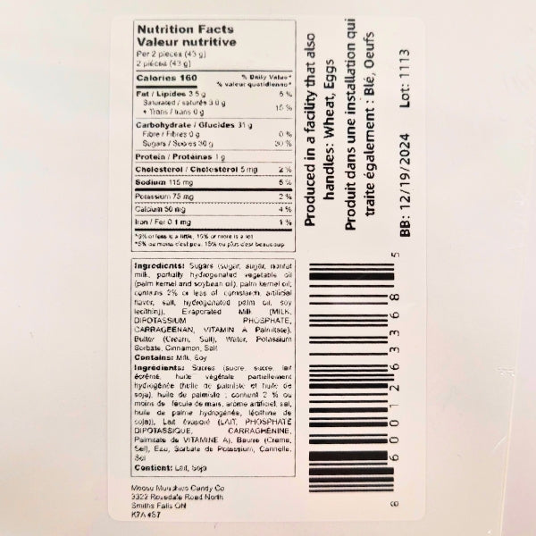 Fudge gourmand en boîte - Lait de poule