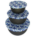 Fabric Bowl Cover Set/3 - Blueberries
