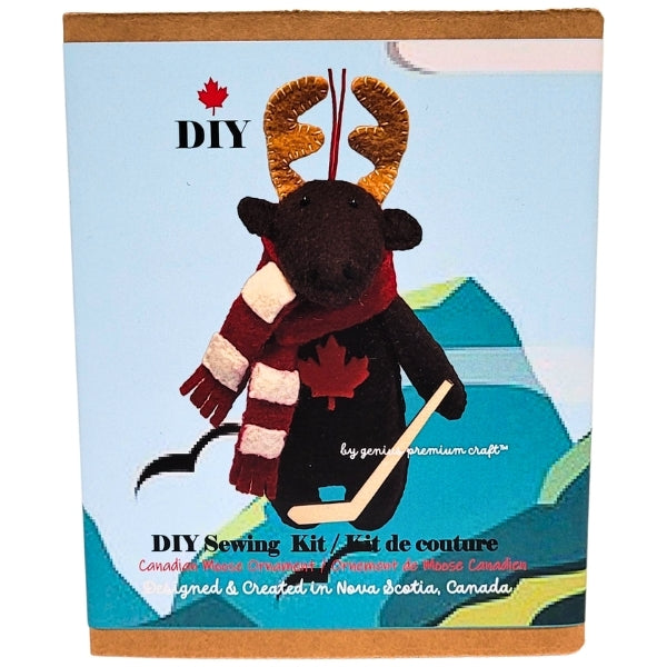 Felt Sewing Kit - Canadian Moose