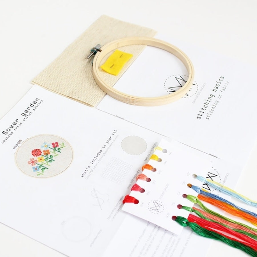 Flower Garden Cross Stitch DIY Kit