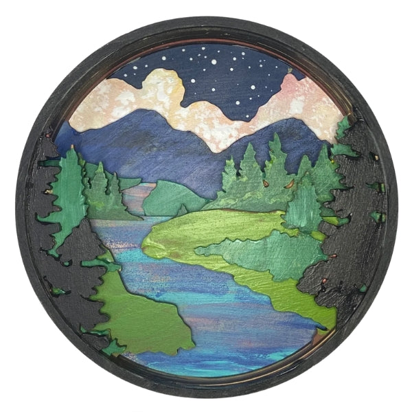 Paint By Layer Shadow Box DIY Kit - Forest River